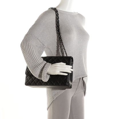 Chanel Caviar Quilted Jumbo Single Flap Black 2 of 8