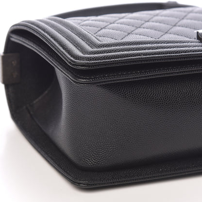 Chanel Caviar Quilted Medium Boy Flap Black 8 of 11