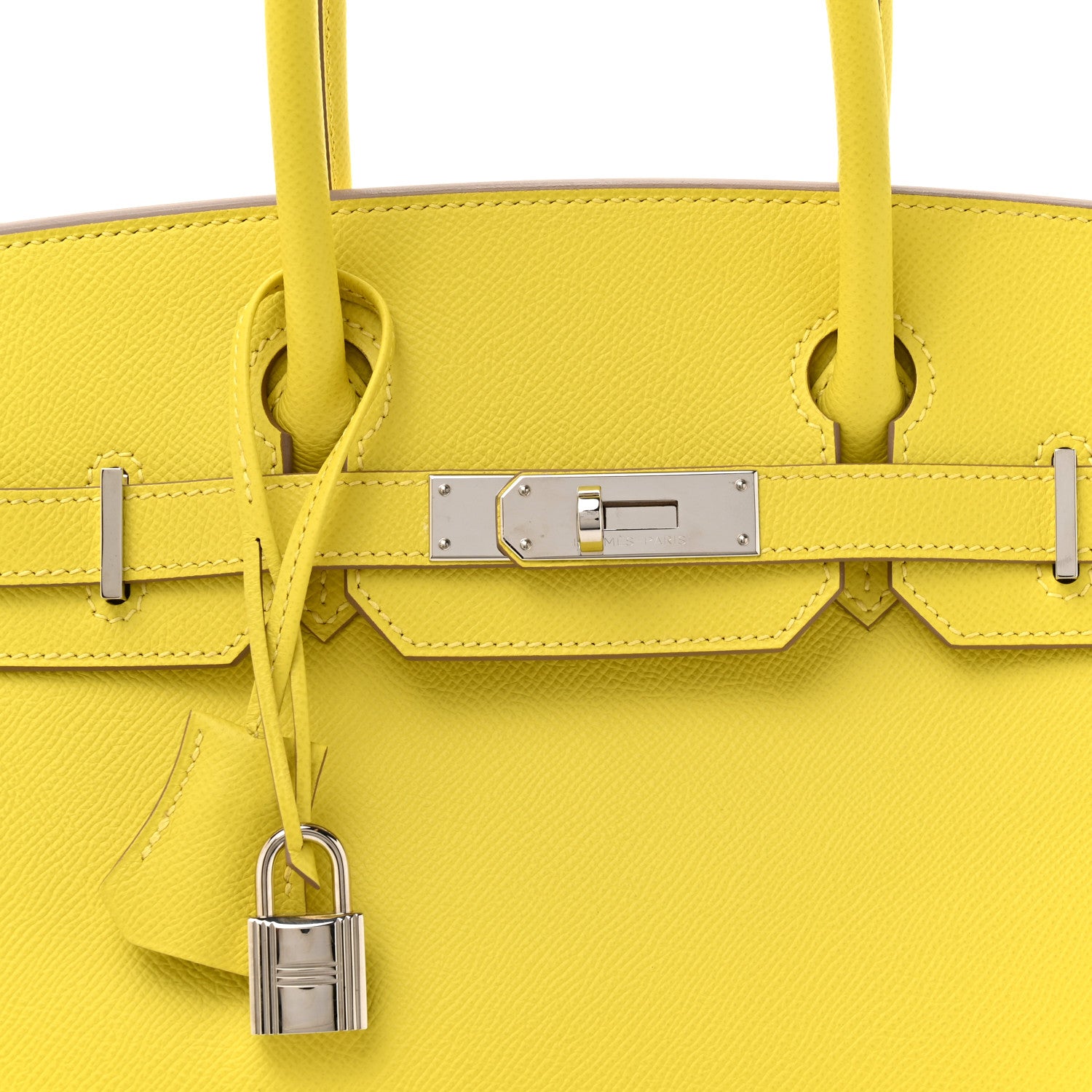 Hermes Epsom Birkin 30 Jaune Poussin Lime 8 of 13