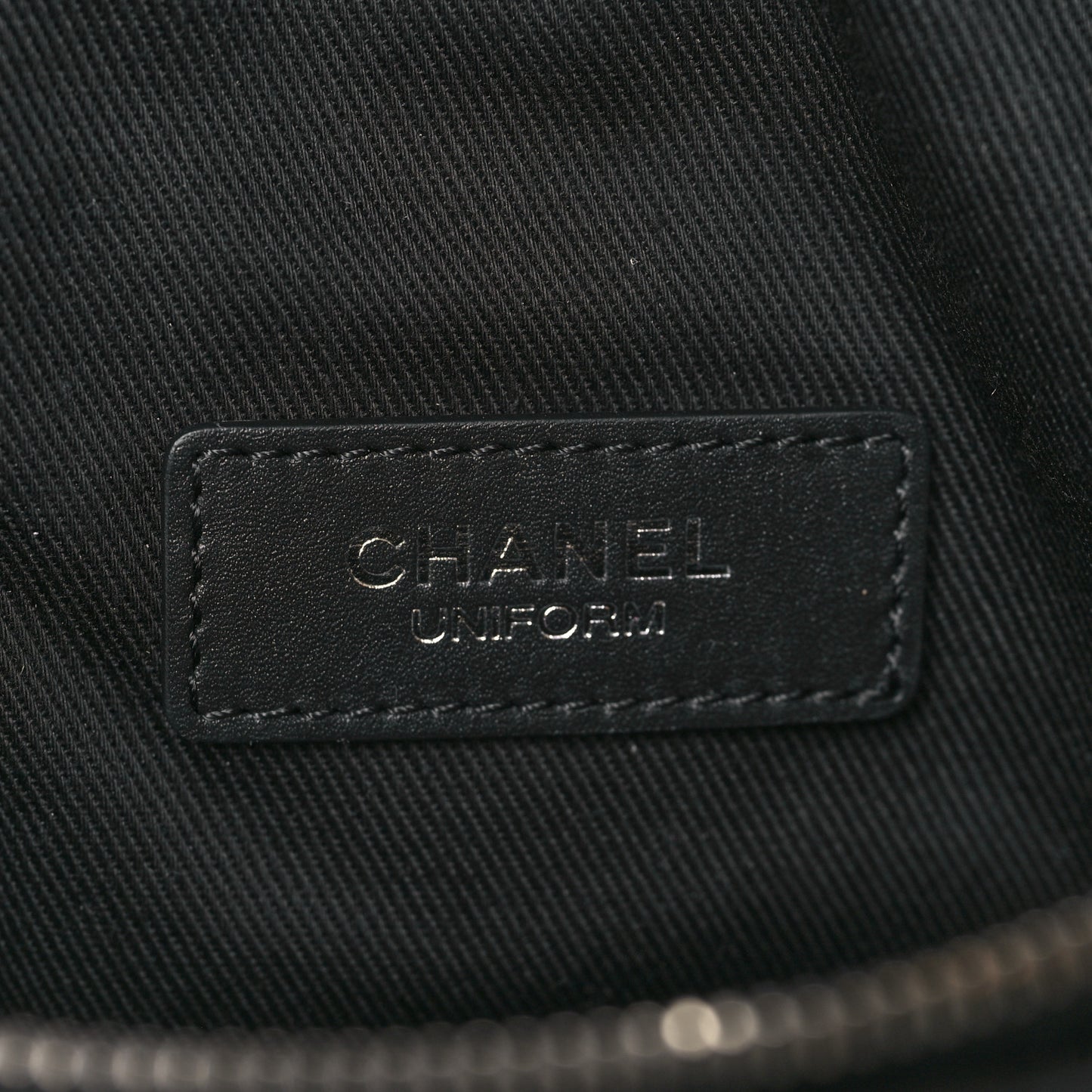 Calfskin Quilted Waist Belt Bag Black