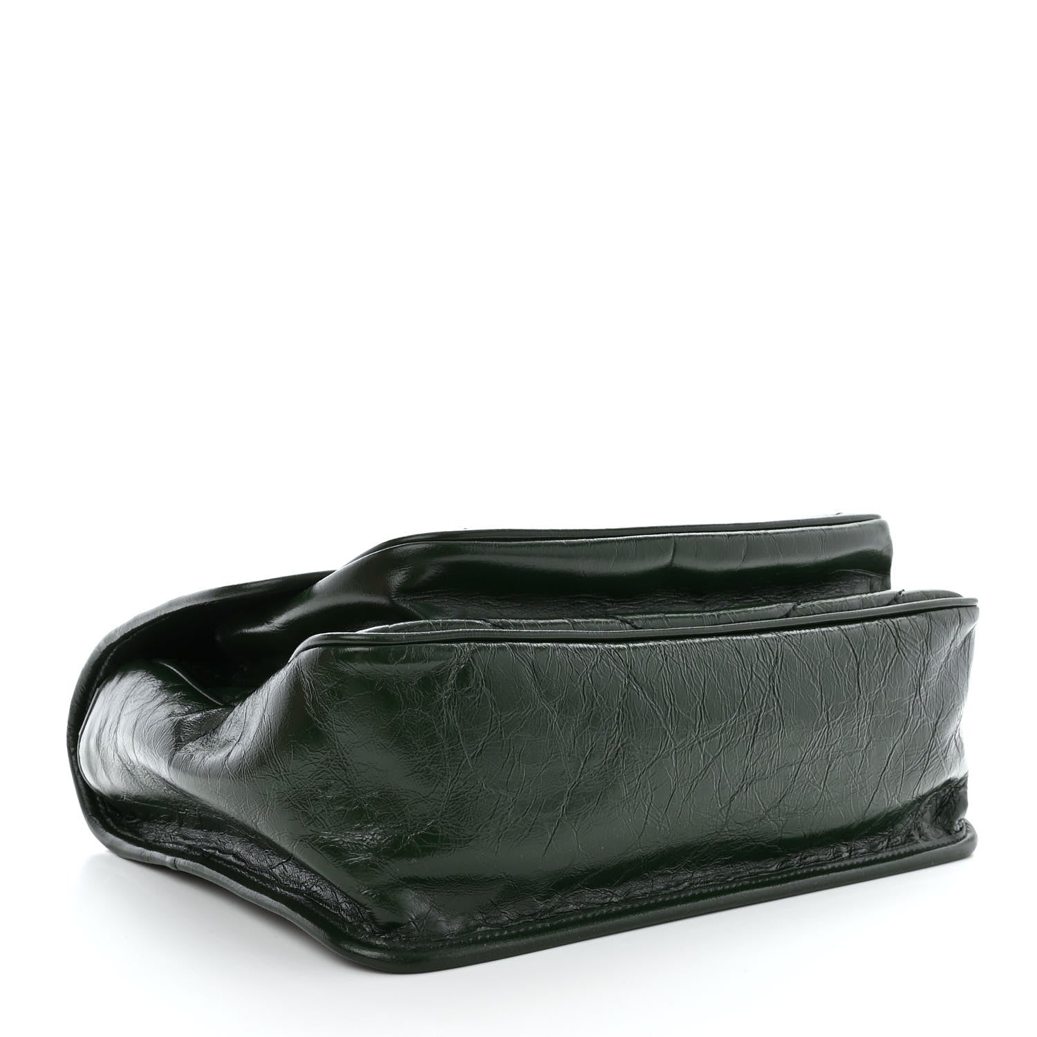 Saint Laurent Crinkled Calfskin Matelasse Monogram Medium Niki Chain Satchel Military Olive 4 of 10