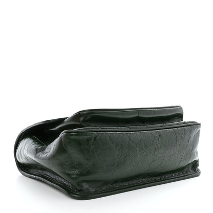 Saint Laurent Crinkled Calfskin Matelasse Monogram Medium Niki Chain Satchel Military Olive 4 of 10