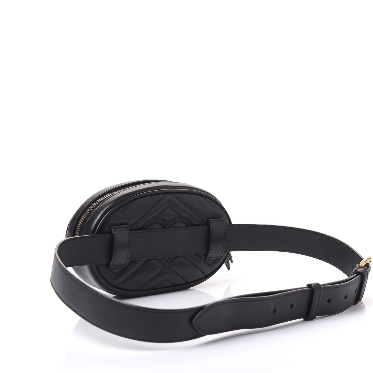 Calfskin Matelasse GG Marmont Belt Bag 95 38 Black