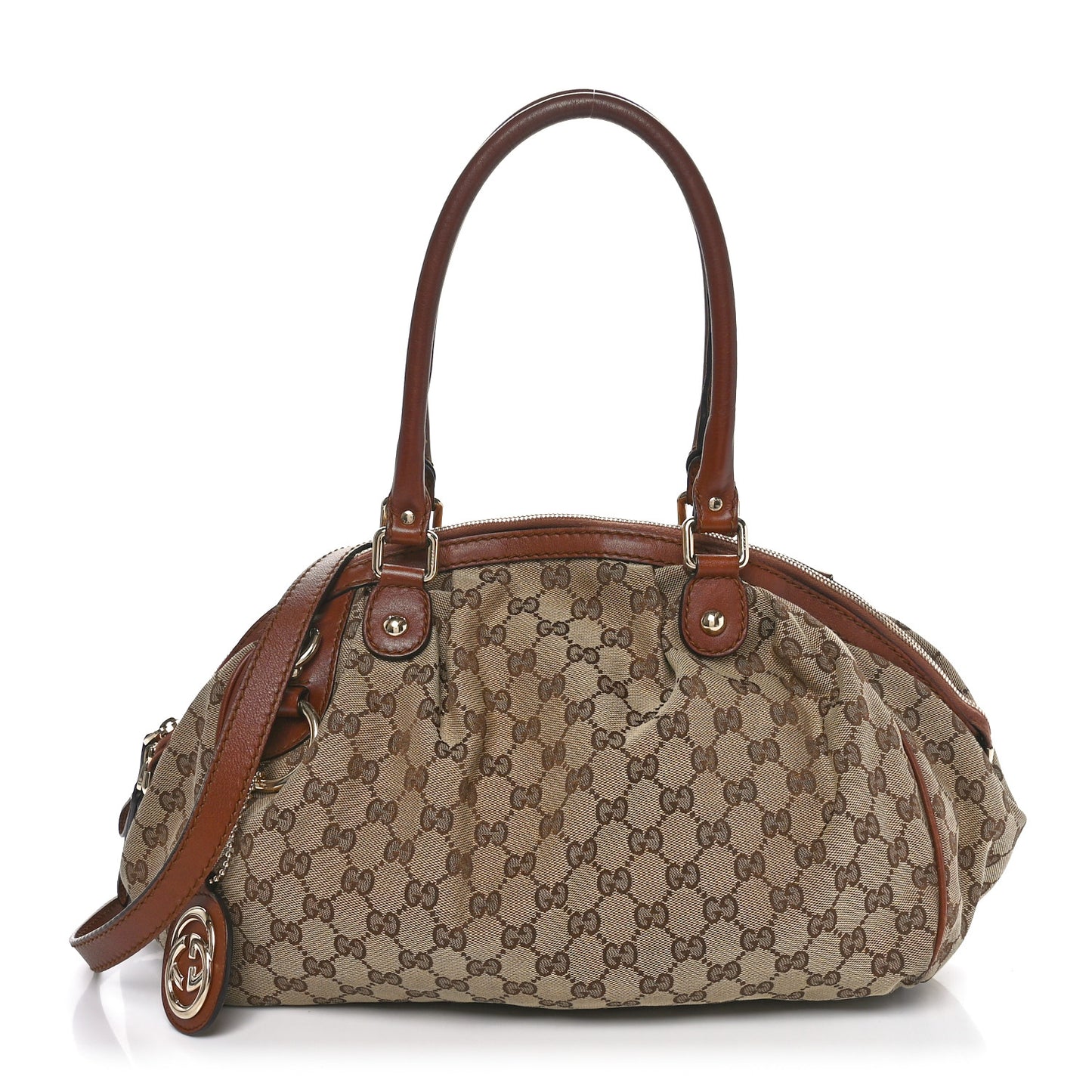 Monogram Medium Sukey Boston Brown
