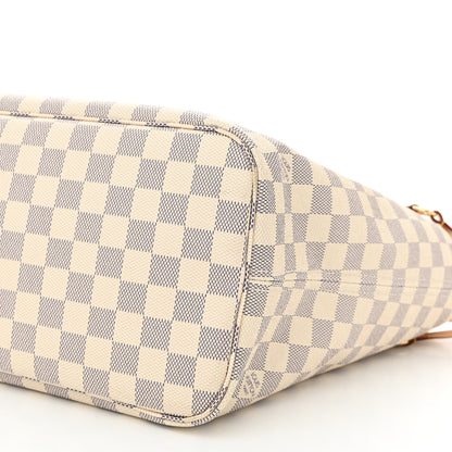 Louis Vuitton Damier Azur Neo Neverfull MM Rose Ballerine 10 of 10