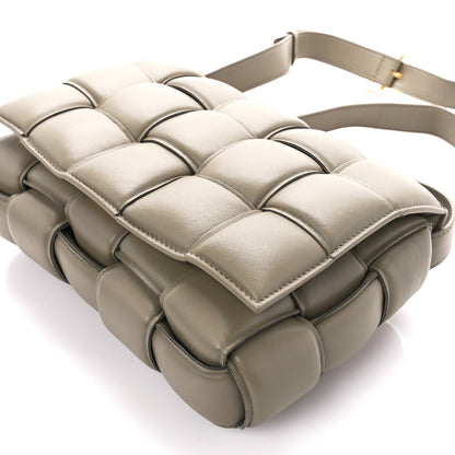 Bottega Veneta Nappa Maxi Intreccio Padded Cassette Crossbody Bag Taupe 12 of 14