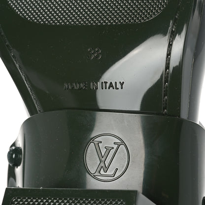 Louis Vuitton Rubber Monogram Rhapsody Ankle Boots 38 Kaki 6 of 8