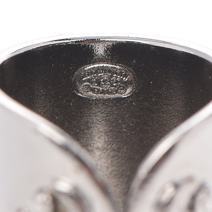 Chanel Ruthenium Crystal CC Ring 7.5 5 of 5
