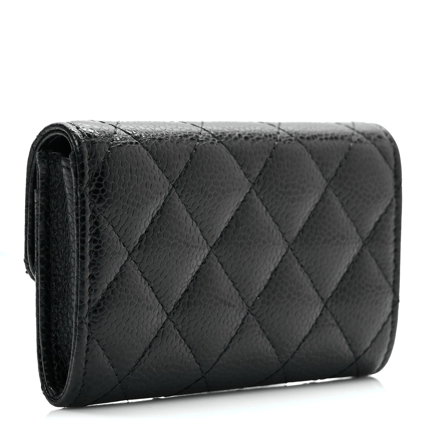 Chanel Caviar Quilted Flap Card Holder Black 3 of 7