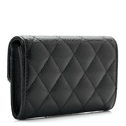 Chanel Caviar Quilted Flap Card Holder Black 3 of 7