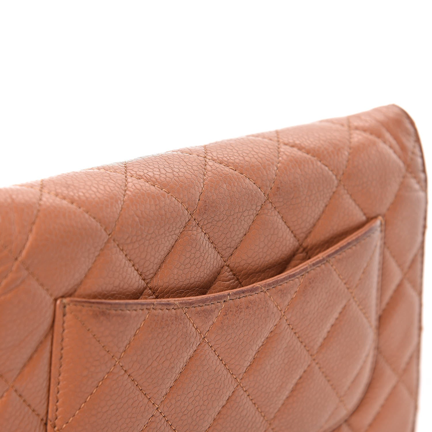 Chanel Caviar Quilted Wallet On Chain WOC Tan 19 of 23