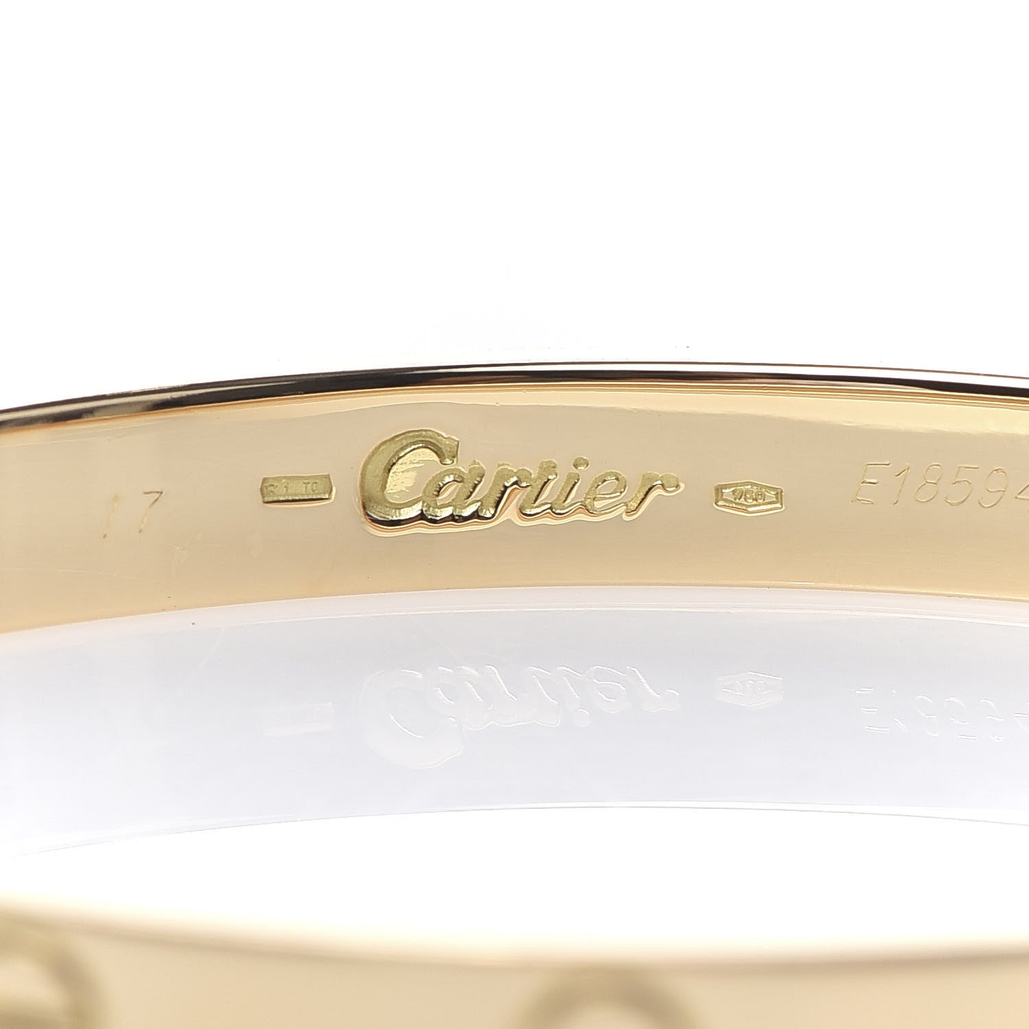 Cartier 18K Yellow Gold LOVE Bracelet 17 4 of 4
