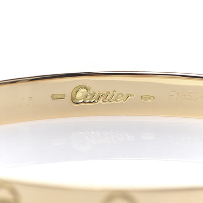 Cartier 18K Yellow Gold LOVE Bracelet 17 4 of 4