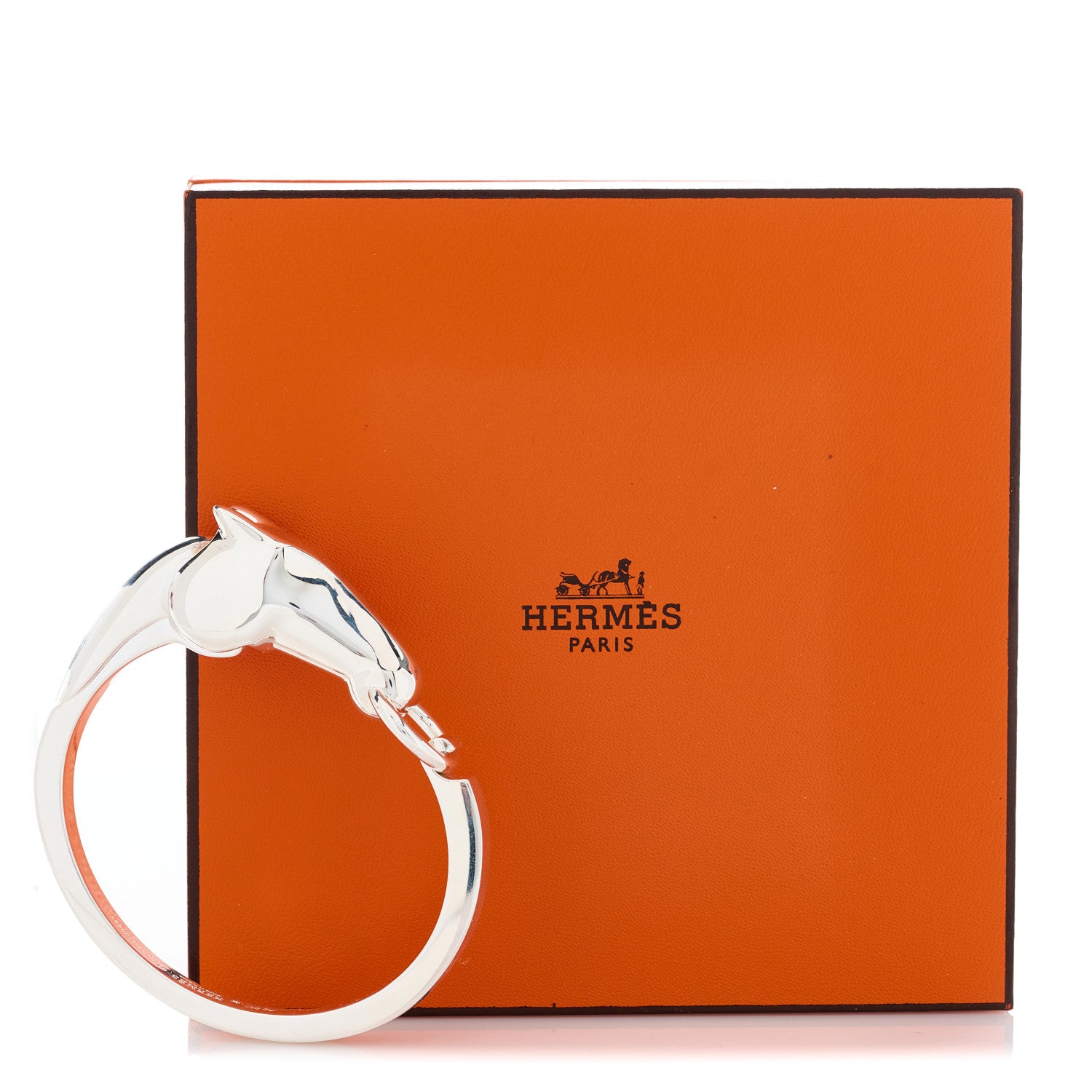 Hermes Sterling Silver PM Galop Bracelet ST 7 of 7
