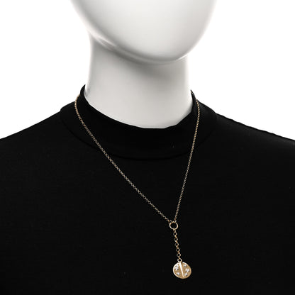 Foundrae 18K Yellow Gold Diamond Small Resilience Medallion Mixed Belcher Extension Chain Necklace 2 of 6