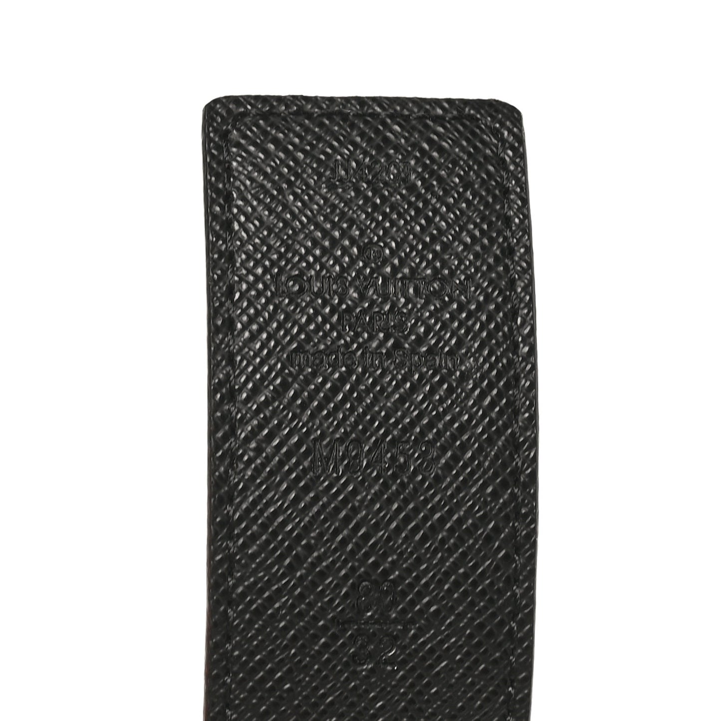 Calfskin Monogram 30mm LV Initiales Reversible Belt 80 32 Black