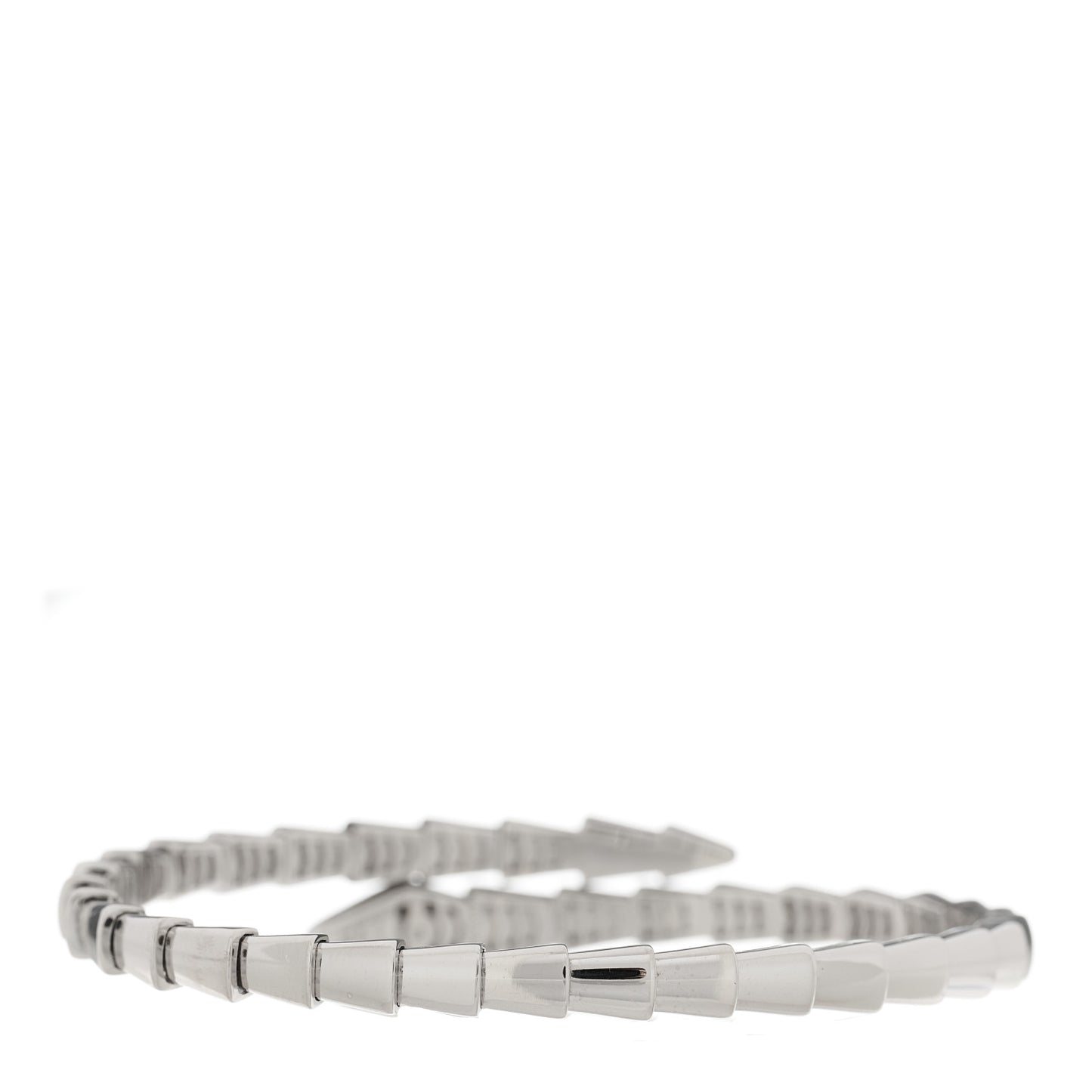 18K White Gold Serpenti Viper Bracelet M