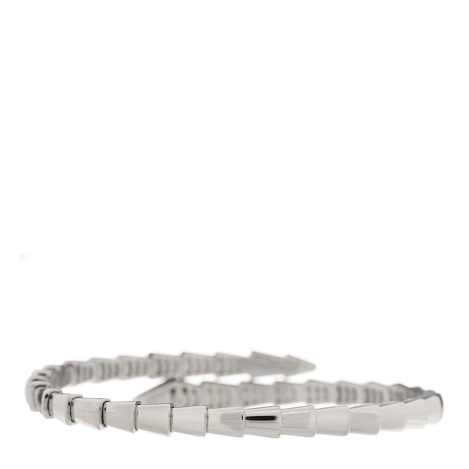 Bulgari 18K White Gold Serpenti Viper Bracelet M 2 of 3