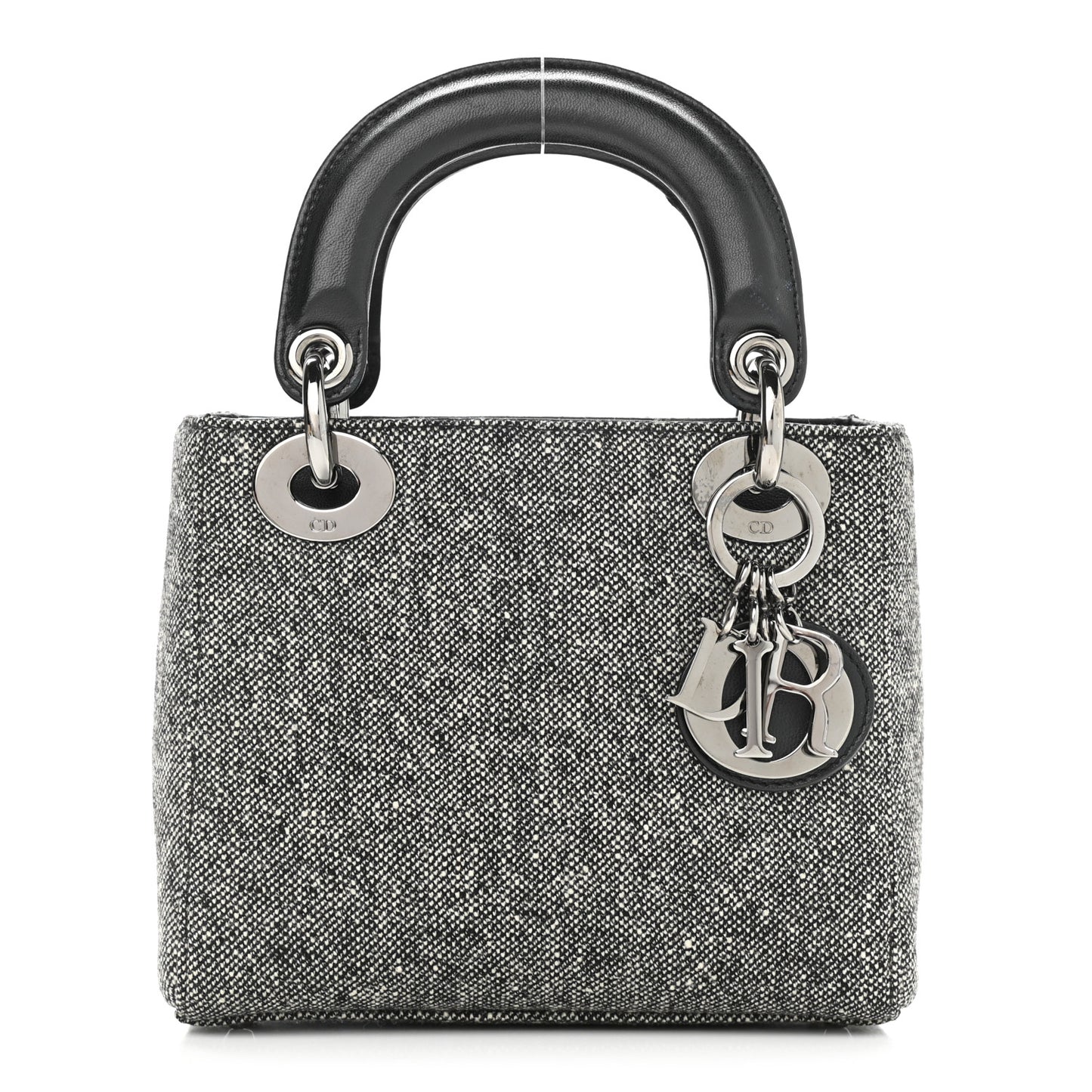 Tweed Mini Lady Dior Black