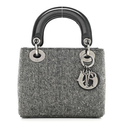 Christian Dior Tweed Mini Lady Dior Black 1 of 10