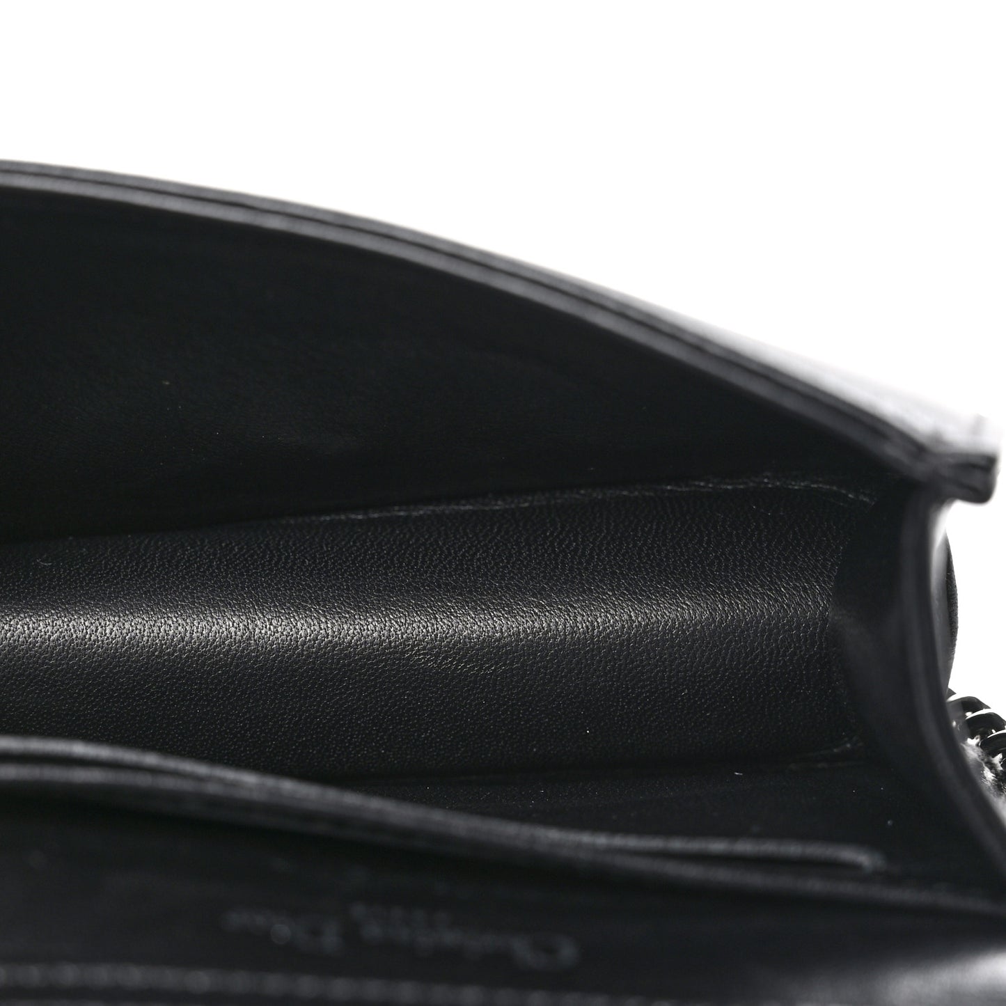 Lambskin Baby Diorama Flap Bag Black
