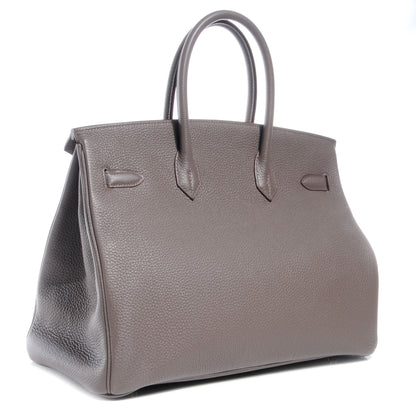 Hermes Togo Birkin 35 Etain 3 of 10