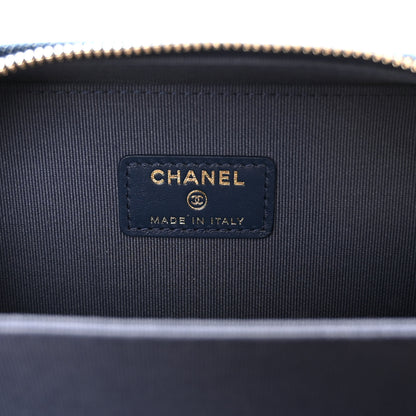 Chanel Printed Denim CC Camera Case Blue 6 of 10