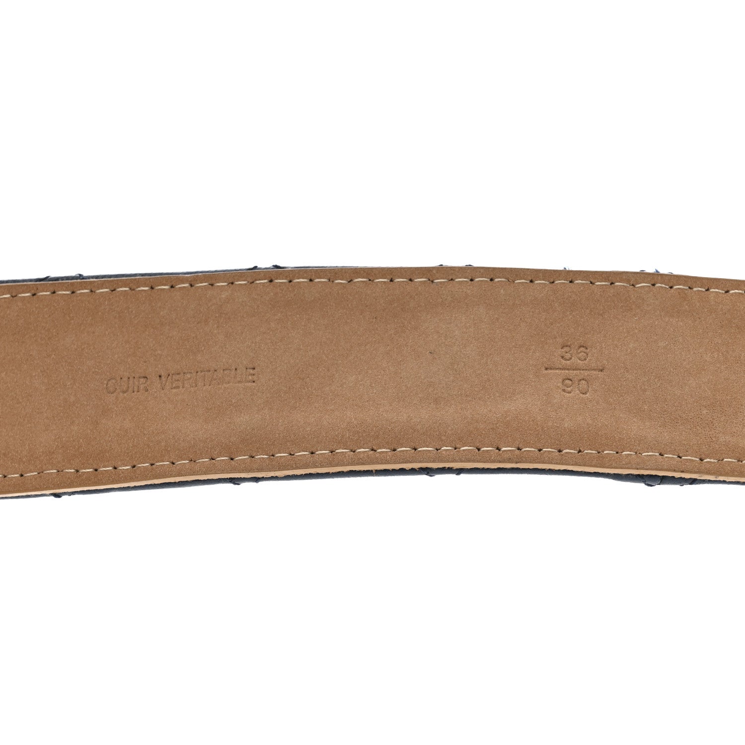 Chanel Lambskin Quilted CC Belt 90 36 Blue 4 of 7
