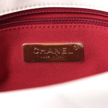 Chanel Lambskin Quilted Medium Chanel 19 Flap White 6 of 10
