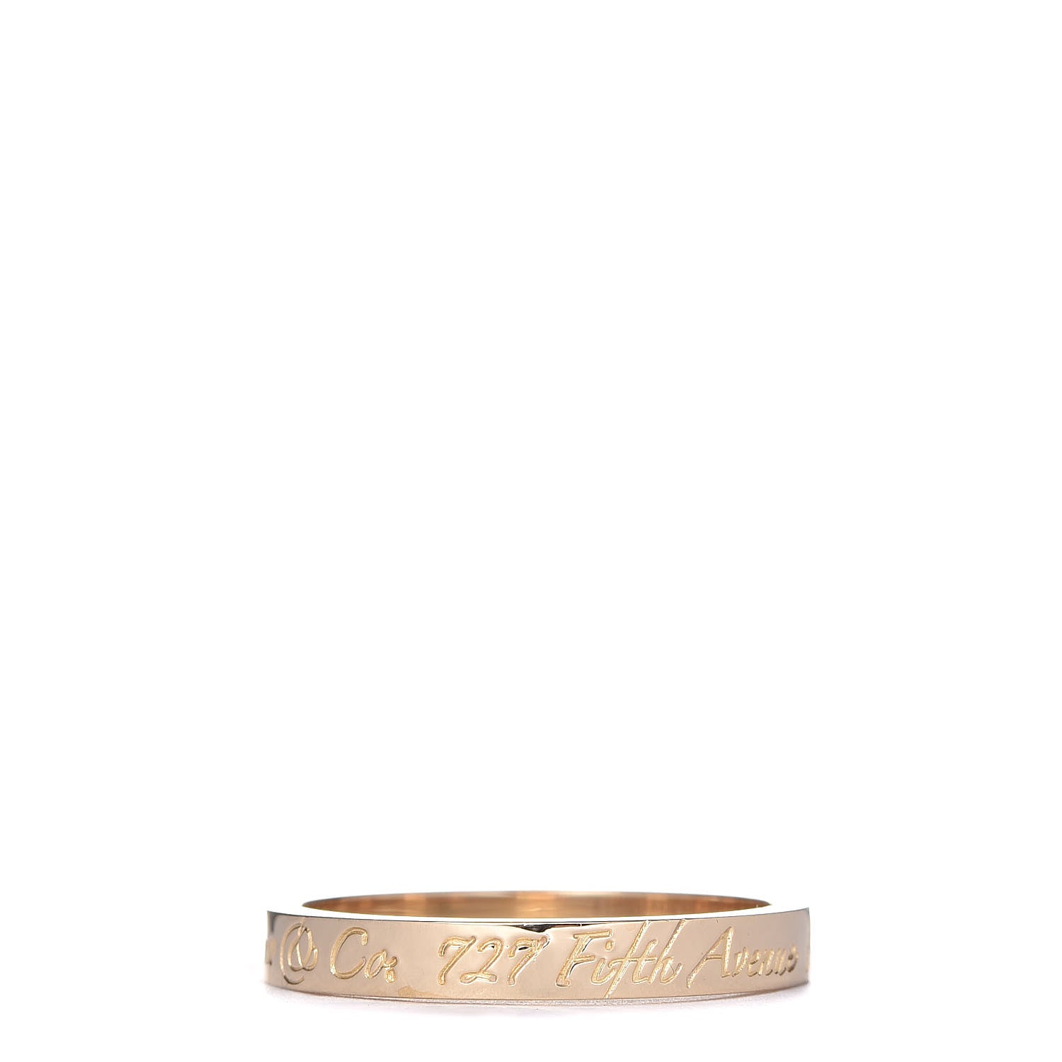 Tiffany 18K Yellow Gold Notes Ring 53 6.25 1 of 6