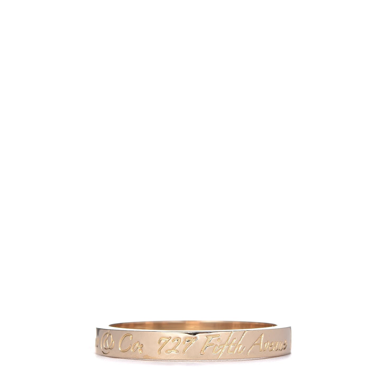 18K Yellow Gold Notes Ring 53 6.25
