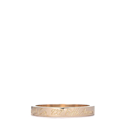 Tiffany 18K Yellow Gold Notes Ring 53 6.25 1 of 6