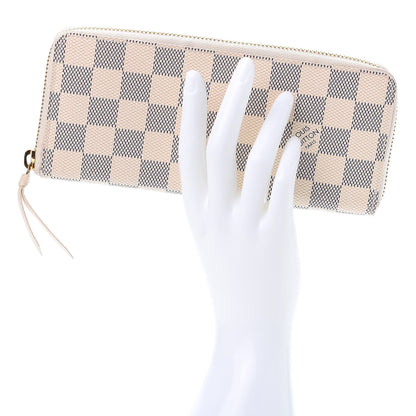 Louis Vuitton Damier Azur Clemence Wallet 2 of 9