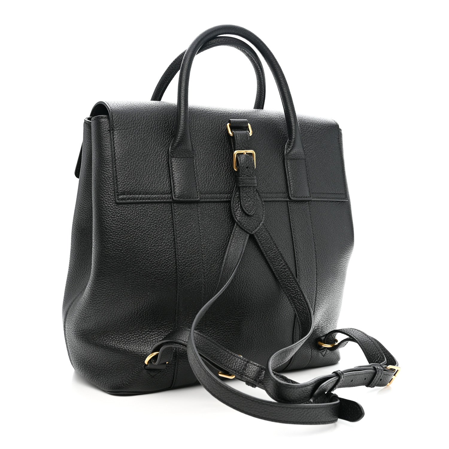 Mulberry Classic Grain Calfskin Small Bayswater Backpack Black 3 of 9