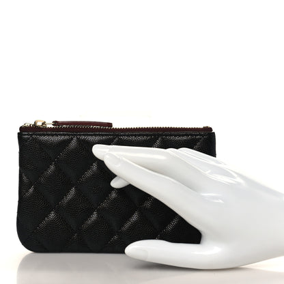 Chanel Caviar Quilted Small Cosmetic Case Black 2 of 7