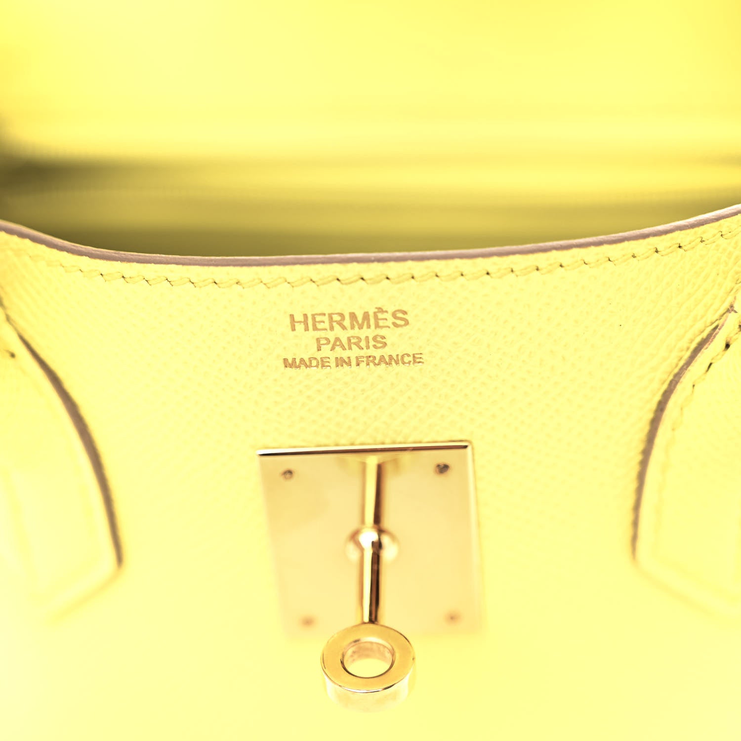 Hermes Epsom Birkin 30 Lime 6 of 12