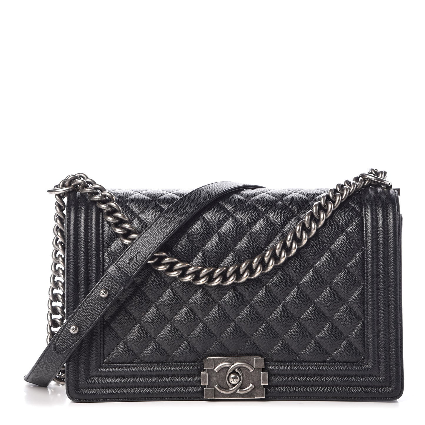 Caviar Quilted New Medium Boy Flap Black