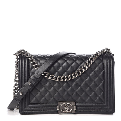 Chanel Caviar Quilted New Medium Boy Flap Black 1 of 10