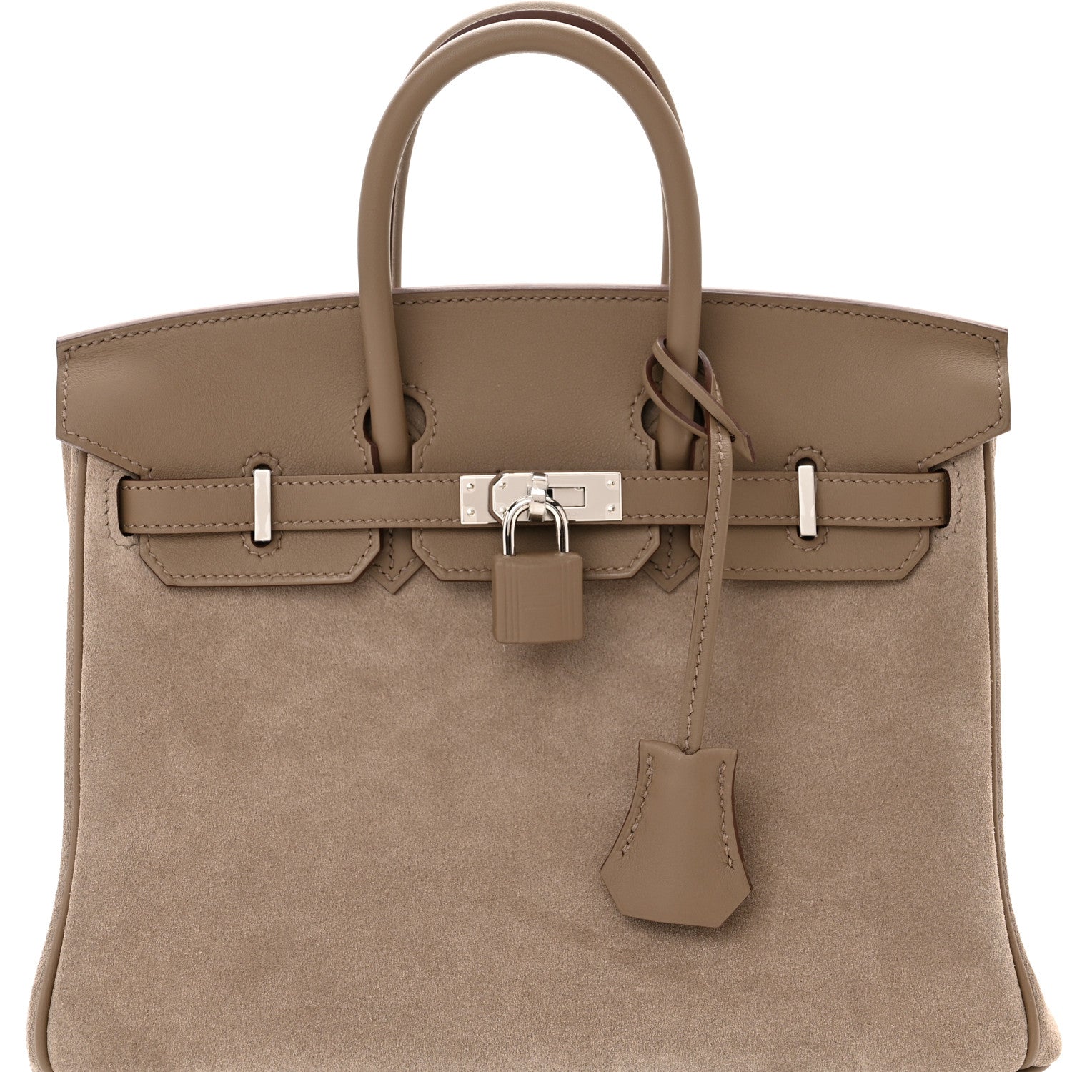 Hermes Veau Doblis Swift Grizzly Birkin 25 Gris Caillou Etoupe 8 of 11