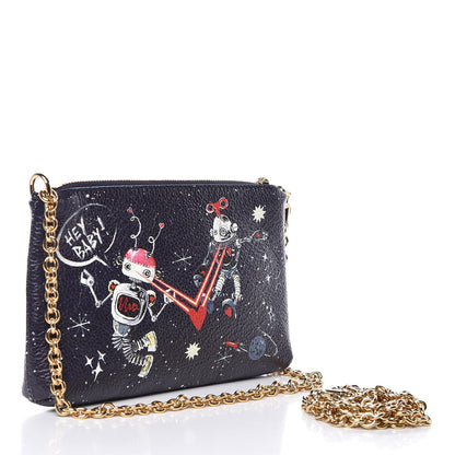 Dolce & Gabbana Grained Calfskin Space Robot Crossbody Black 3 of 6