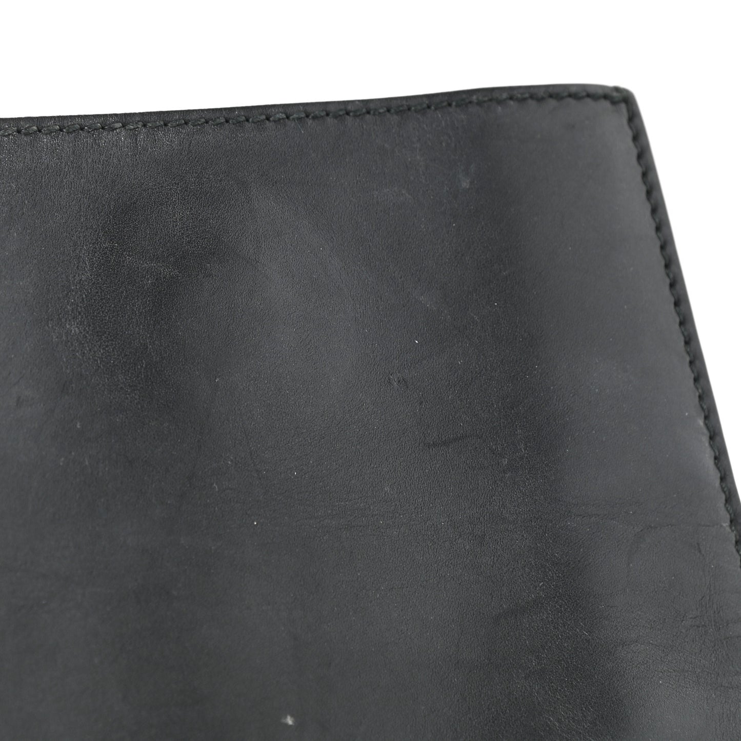 Calfskin Embossed XL Clutch Black