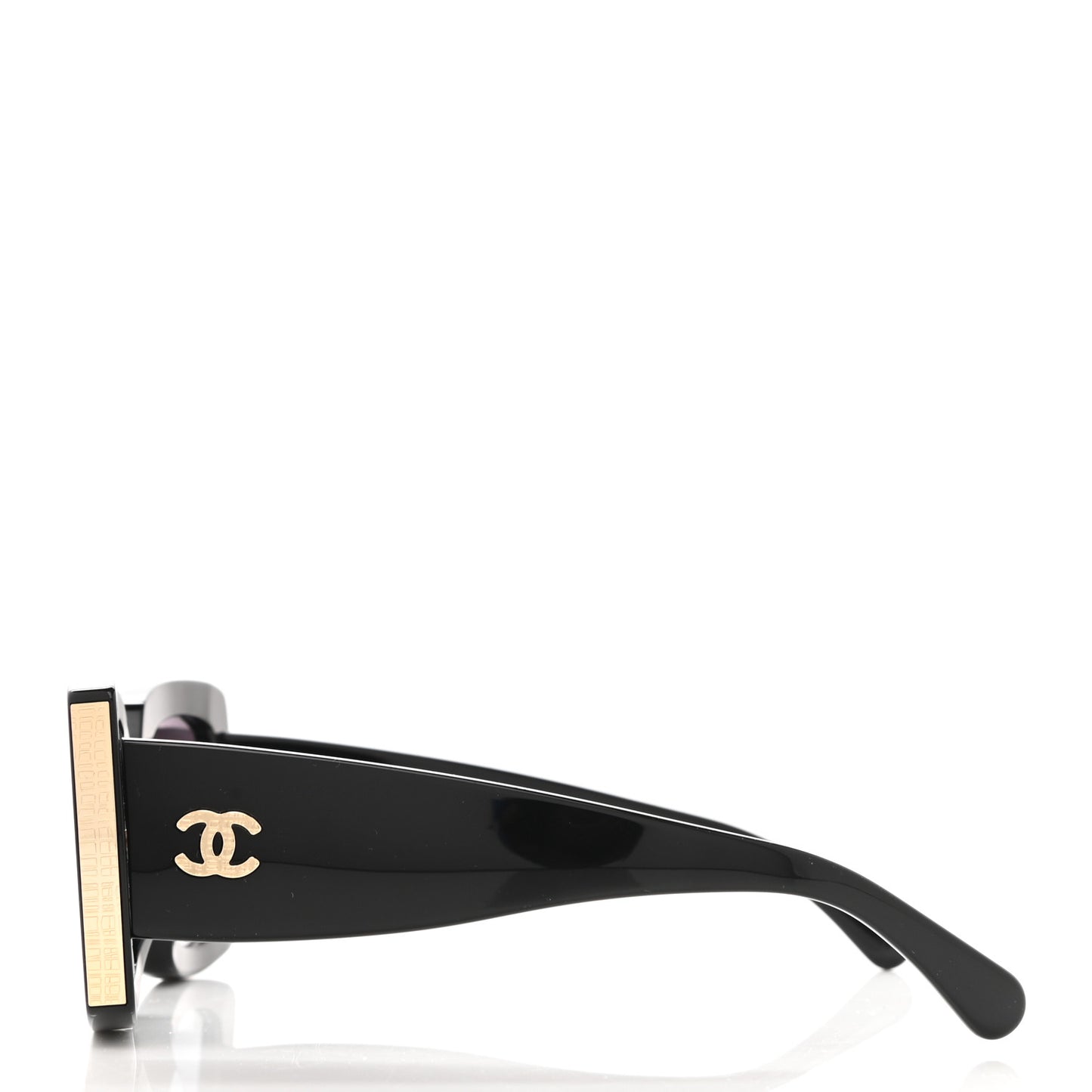 Acetate Rectangle Sunglasses 5435 Black