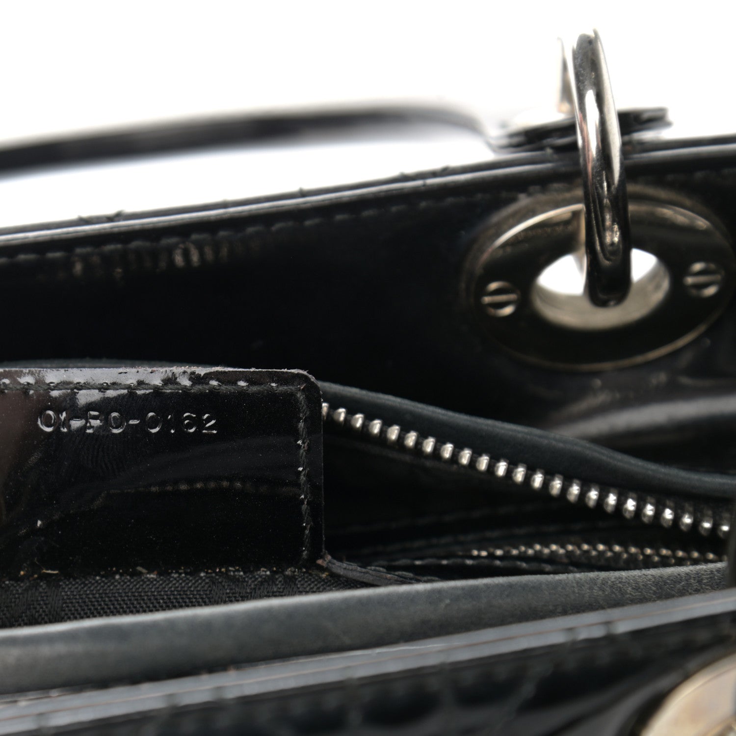 Christian Dior Patent Cannage Medium Lady Dior Black 7 of 11
