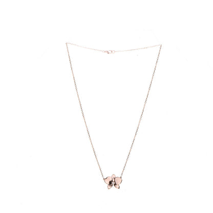 Cartier 18K Pink Gold Diamond Caresse D'Orchidees Par Necklace 4 of 7