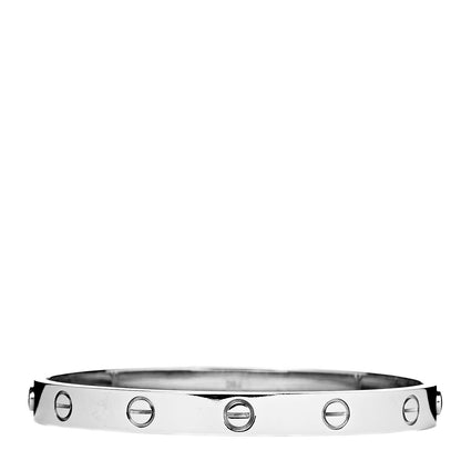 Cartier 18K White Gold LOVE Bracelet 17 3 of 4
