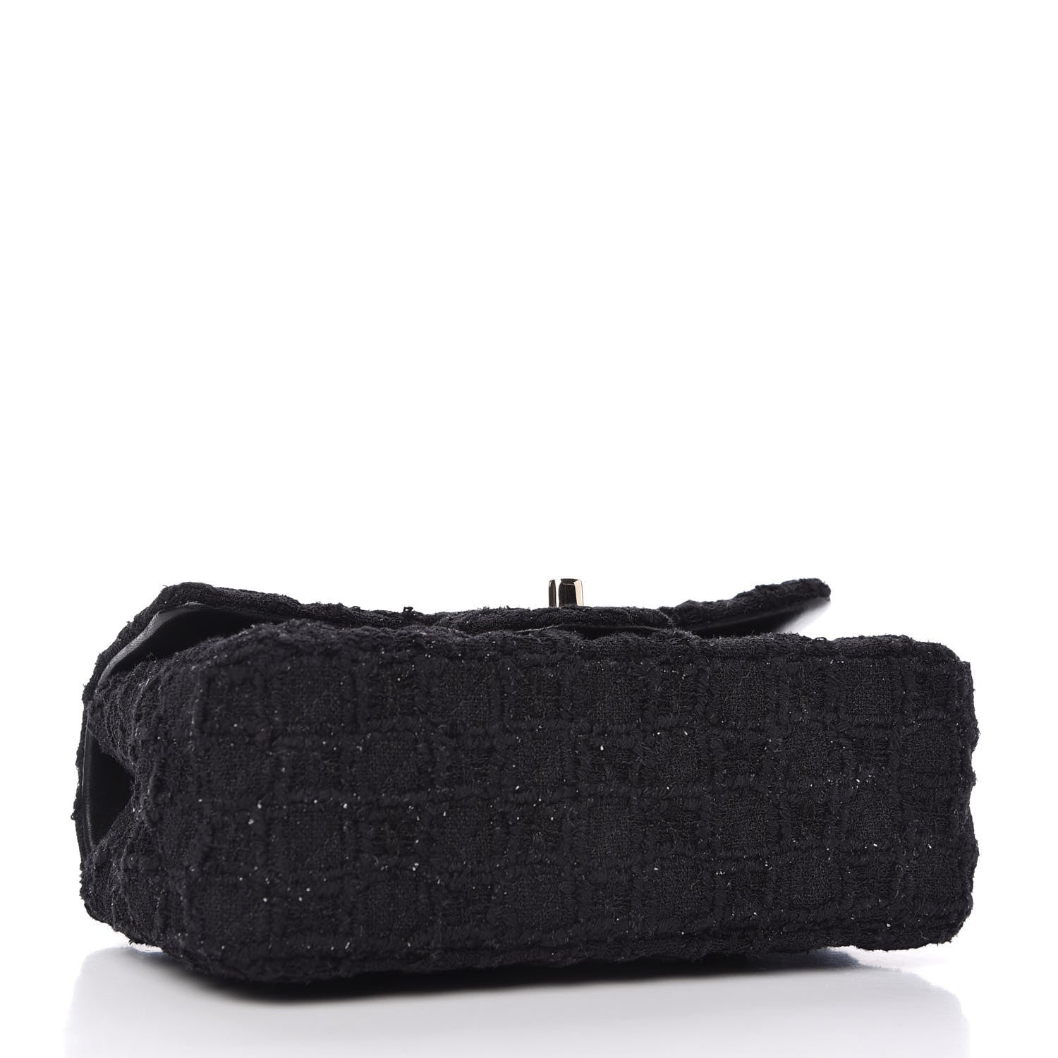 Chanel Tweed Quilted Mini Rectangular Flap Black 4 of 11