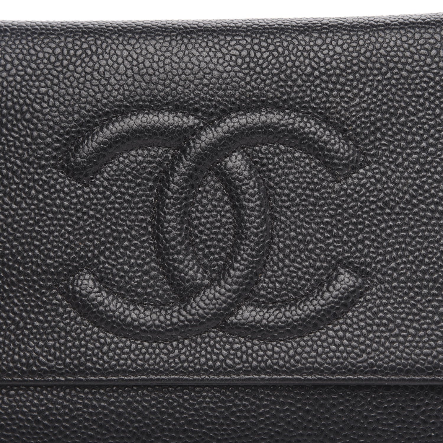Chanel Caviar Timeless CC Wallet On Chain WOC Black 11 of 13