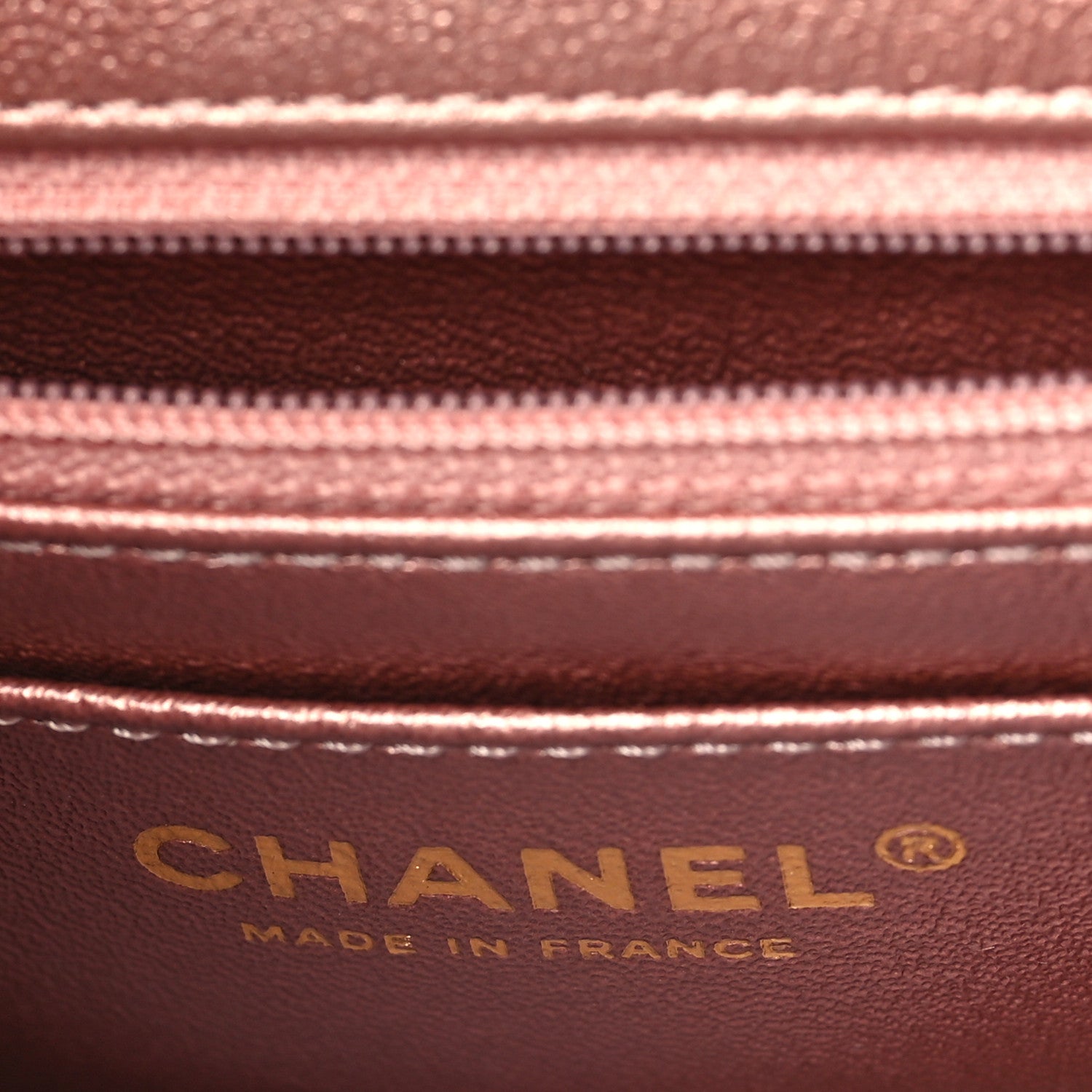 Chanel Metallic Grained Calfskin Quilted 2.55 Reissue Mini Flap Copper Pink 6 of 11