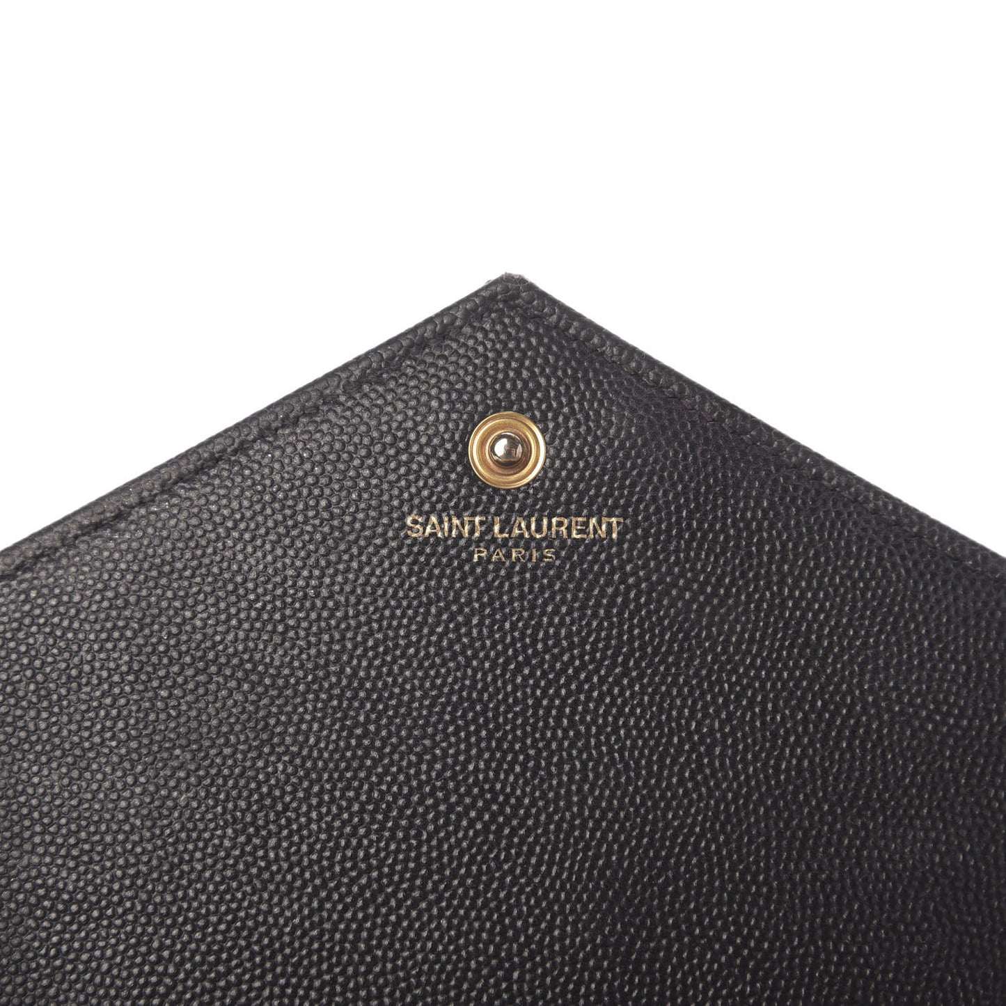 Grain De Poudre Matelasse Chevron Monogram Chain Wallet Black