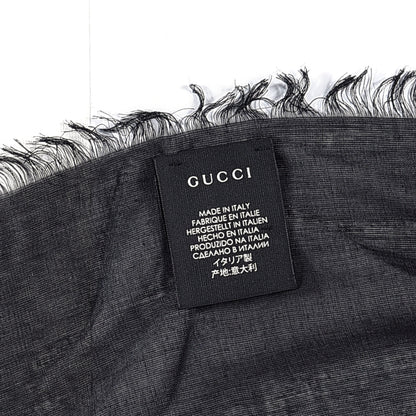 Gucci Modal Silk Coco Capitan Logo Square Scarf Black 2 of 3